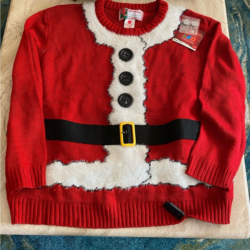 Santa Christmas LED  sweater